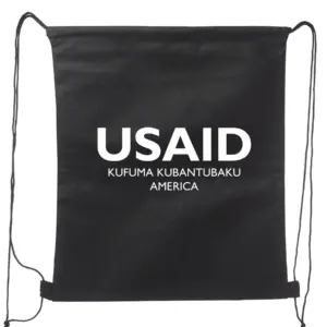 USAID Kaond - Non-Woven Drawstring Backpacks (14.5"x17.5")