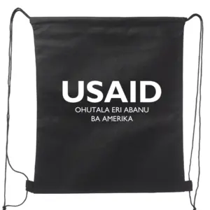 USAID Lusamiya - Non-Woven Drawstring Backpacks (14.5"x17.5")