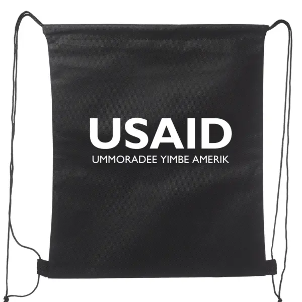 USAID Pulaar - Non-Woven Drawstring Backpacks (14.5"x17.5")