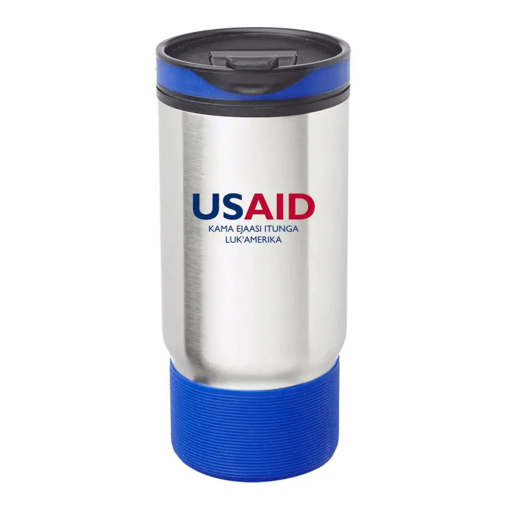 USAID Ateso - Oxford 17oz. Ribbed Travel Mugs