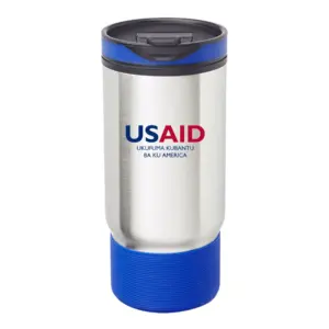USAID Bemba - Oxford 17oz. Ribbed Travel Mugs