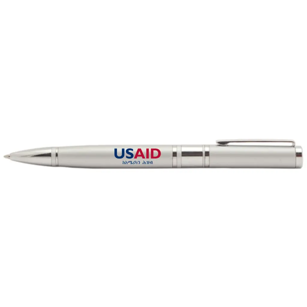 USAID Amharic - Diplomat Metal Ballpoint Pens