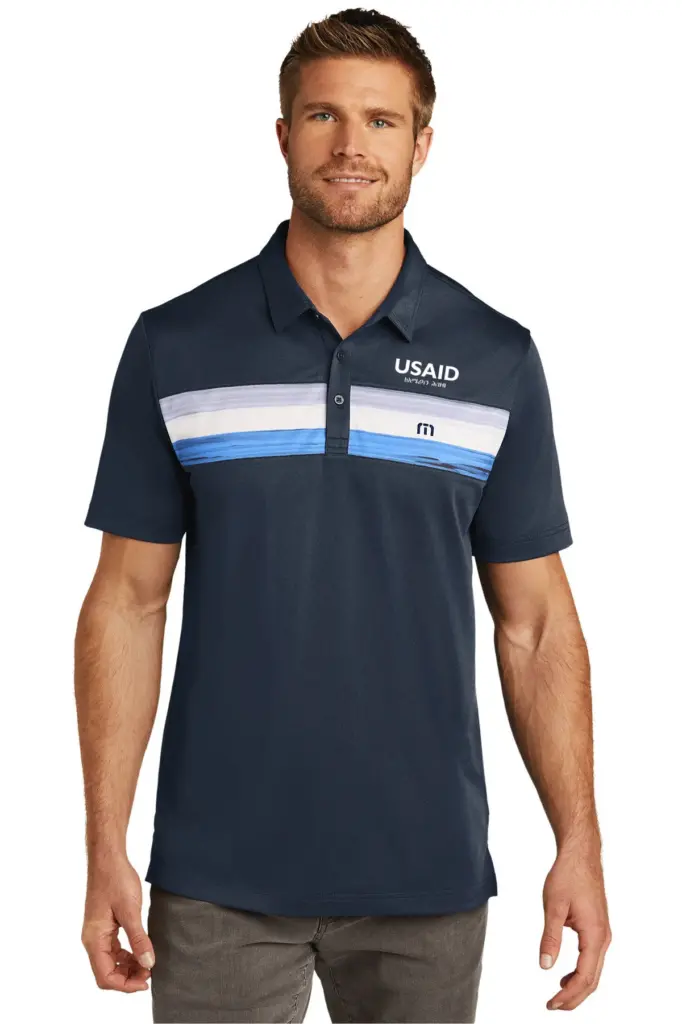 USAID Amharic - New TravisMathew Cabana Chest Stripe Polo