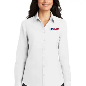 USAID Acholi Ladies Port Authority SuperPro Oxford Shirt