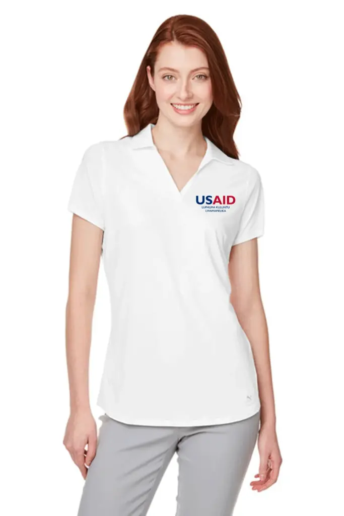 USAID Xhosa PUMA GOLF Ladies Cloudspun Free Polo