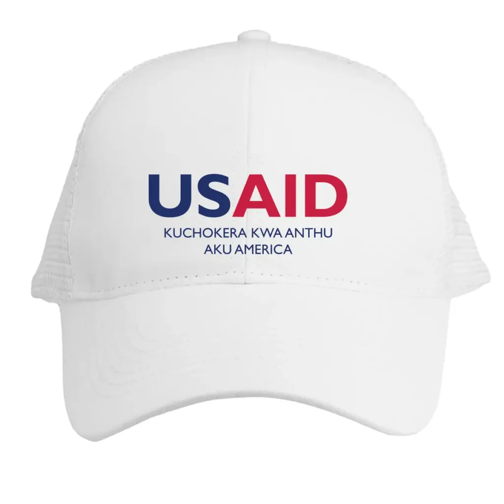 USAID Chichewa - Embroidered Norcross Vintage Trucker Caps (Min 12 pcs)