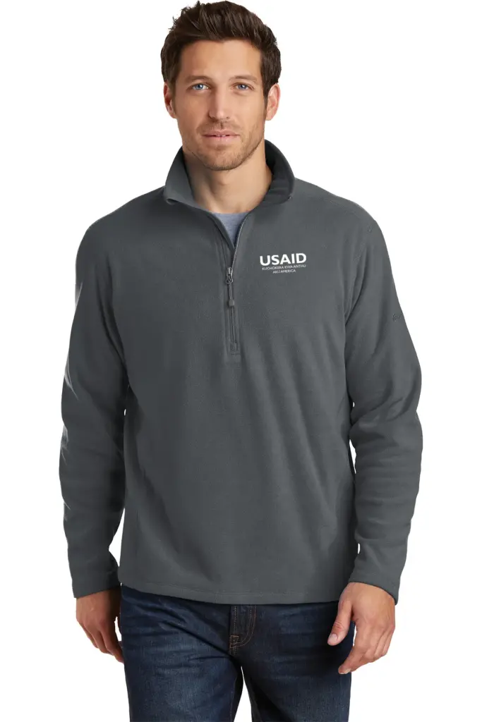 USAID Chichewa - Eddie Bauer Men's 1/2-Zip Microfleece Jacket