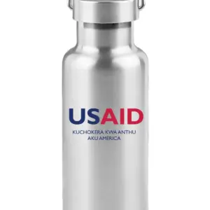 USAID Chichewa - 17 Oz. Stainless Steel Canteen Water Bottles