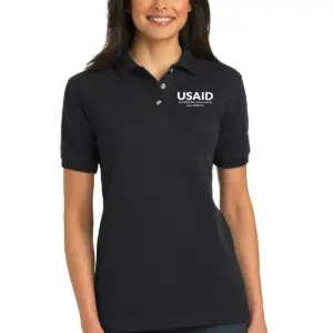 USAID Chichewa Port Authority Ladies Heavyweight Cotton Pique Polo Shirt