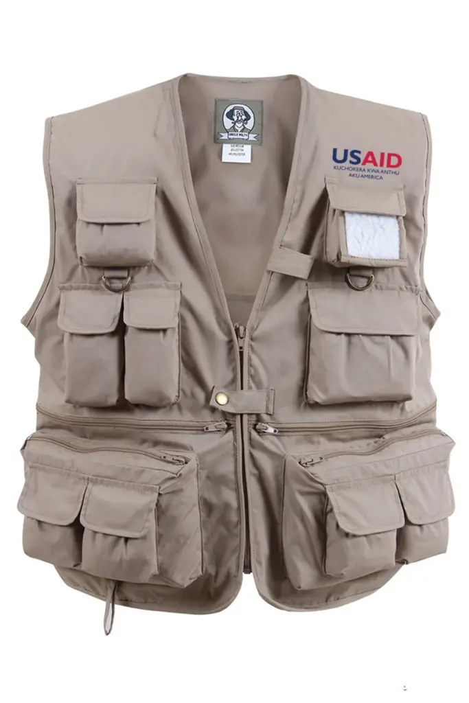 USAID Chichewa - Uncle Milty's Khaki Travel Vest Min 12 pcs