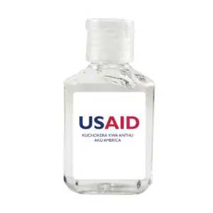 USAID Chichewa - Antibacterial Hand Sanitizer Gel on White Label