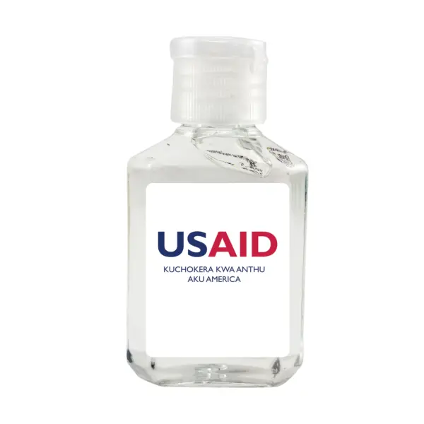 USAID Chichewa - Antibacterial Hand Sanitizer Gel on White Label