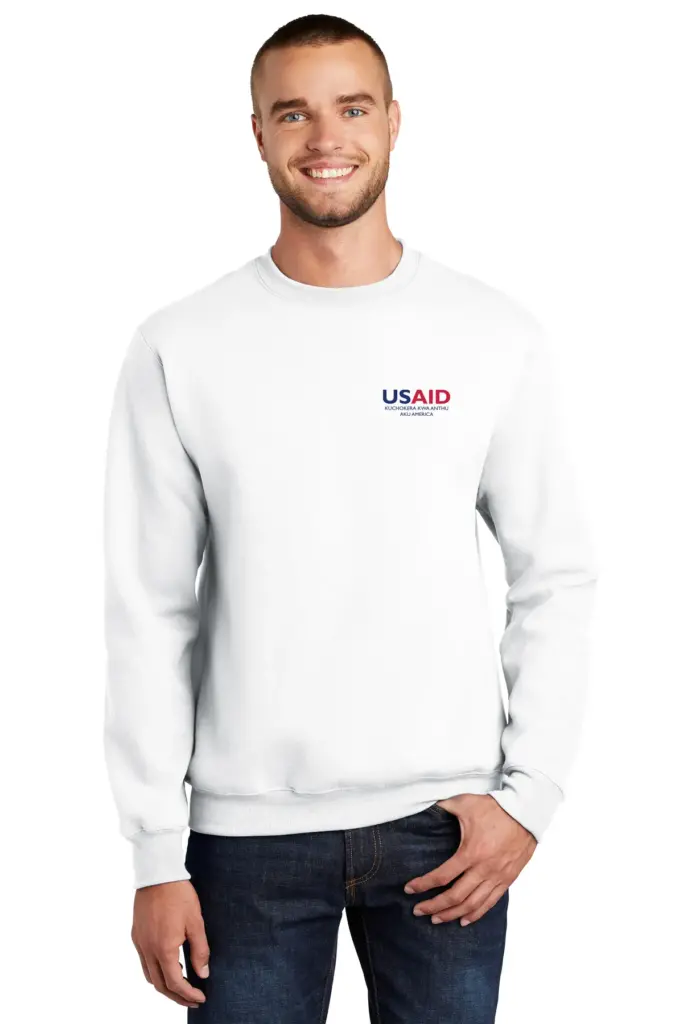 USAID Chichewa - Port & Company Men's Essential Fleece Crewneck Sweatshirt