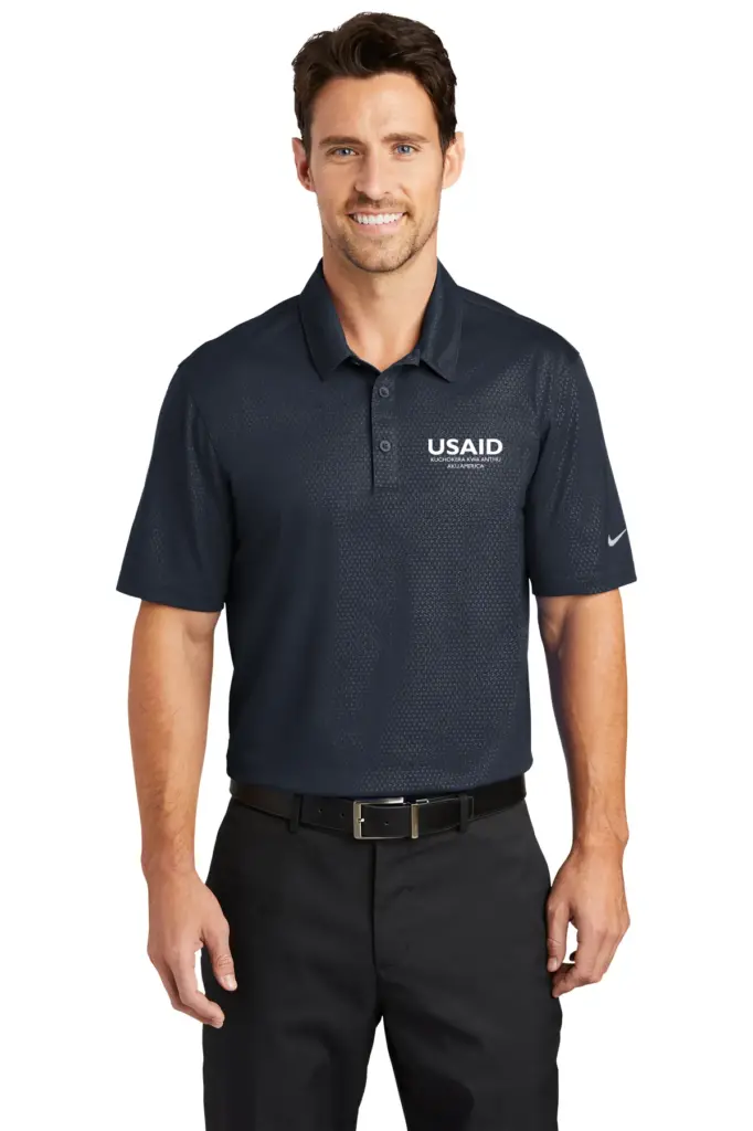 USAID Chichewa - Nike Golf Dri-FIT Embossed Tri-Blade Polo Shirt