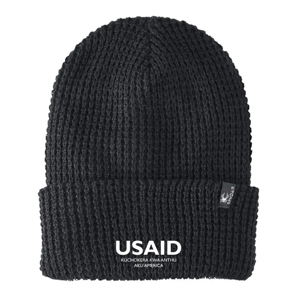 USAID Chichewa - Embroidered SPYDER Adult Vertex Knit Beanie