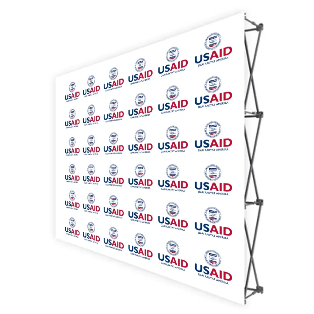 USAID Bahasa Indonesia Translated Brandmark Banners & Stickers
