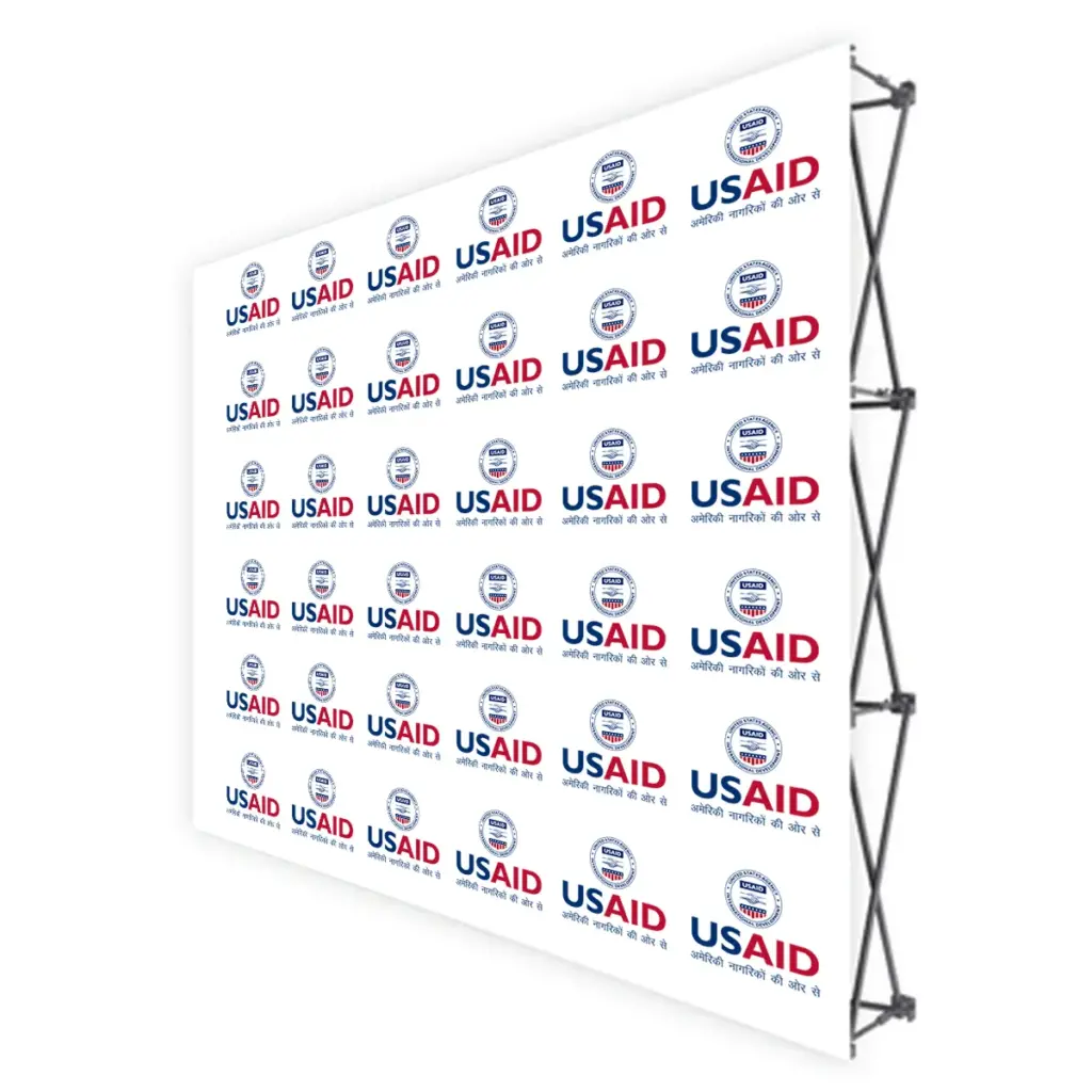 USAID Hindi Translated Brandmark Banners & Stickers