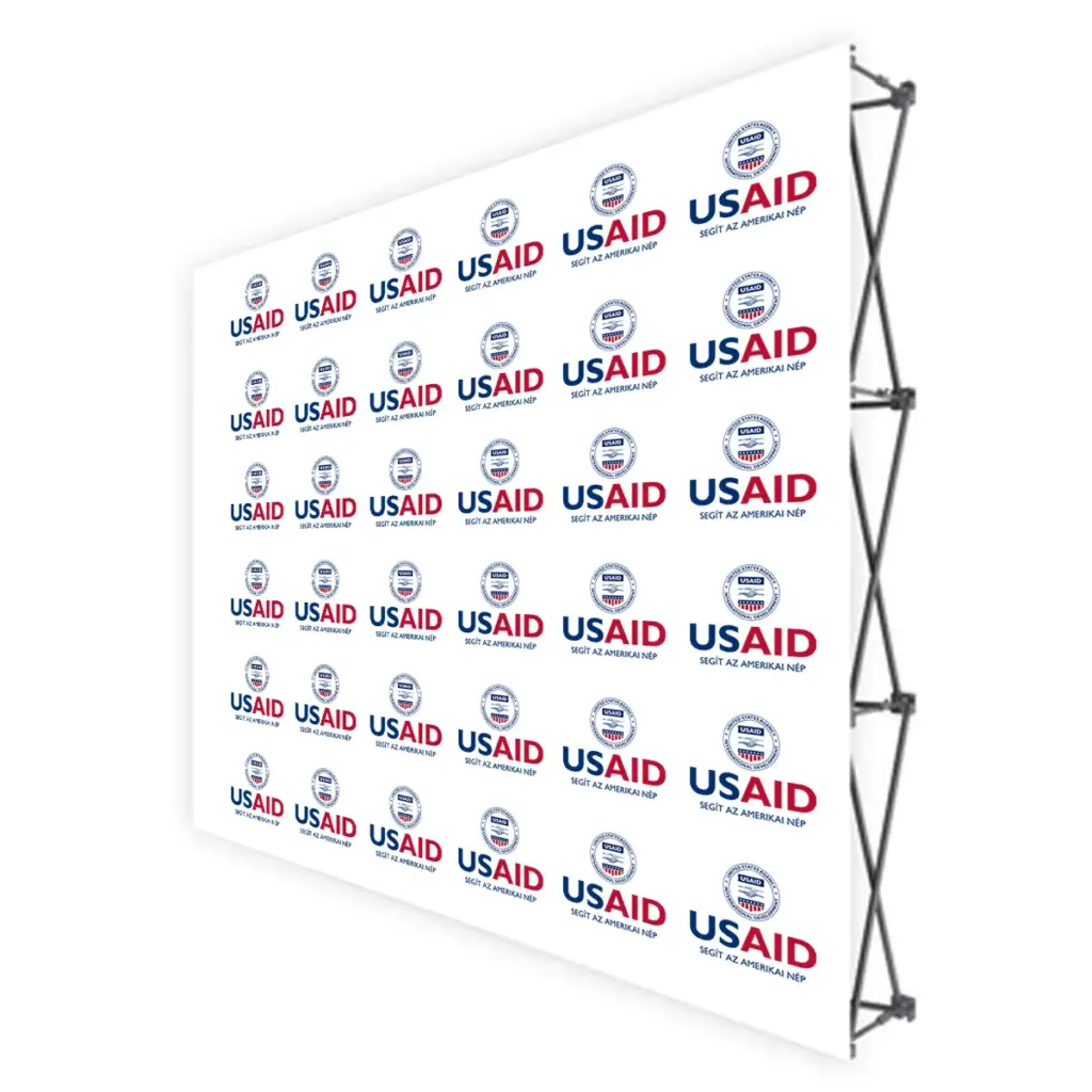 USAID Hun Translated Brandmark Banners & Stickers