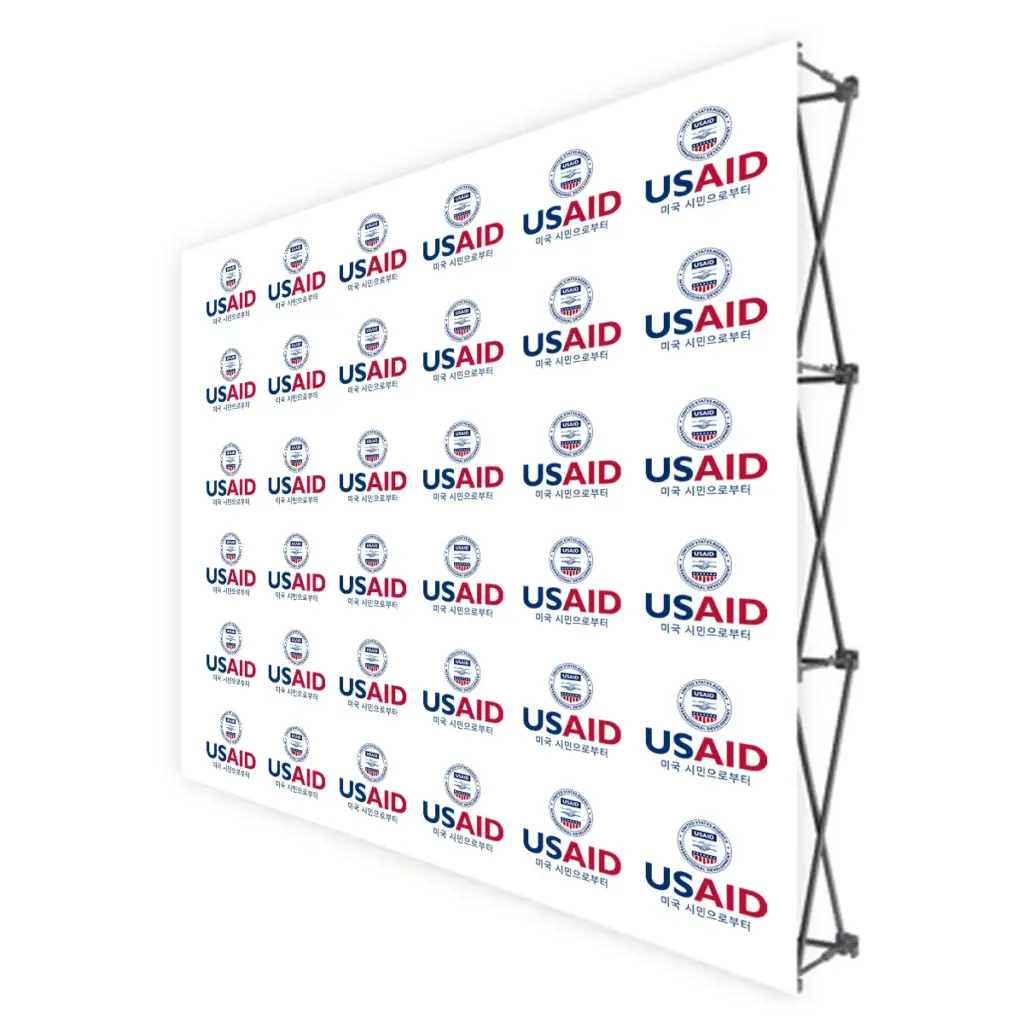 USAID Korean Translated Brandmark Banners & Stickers