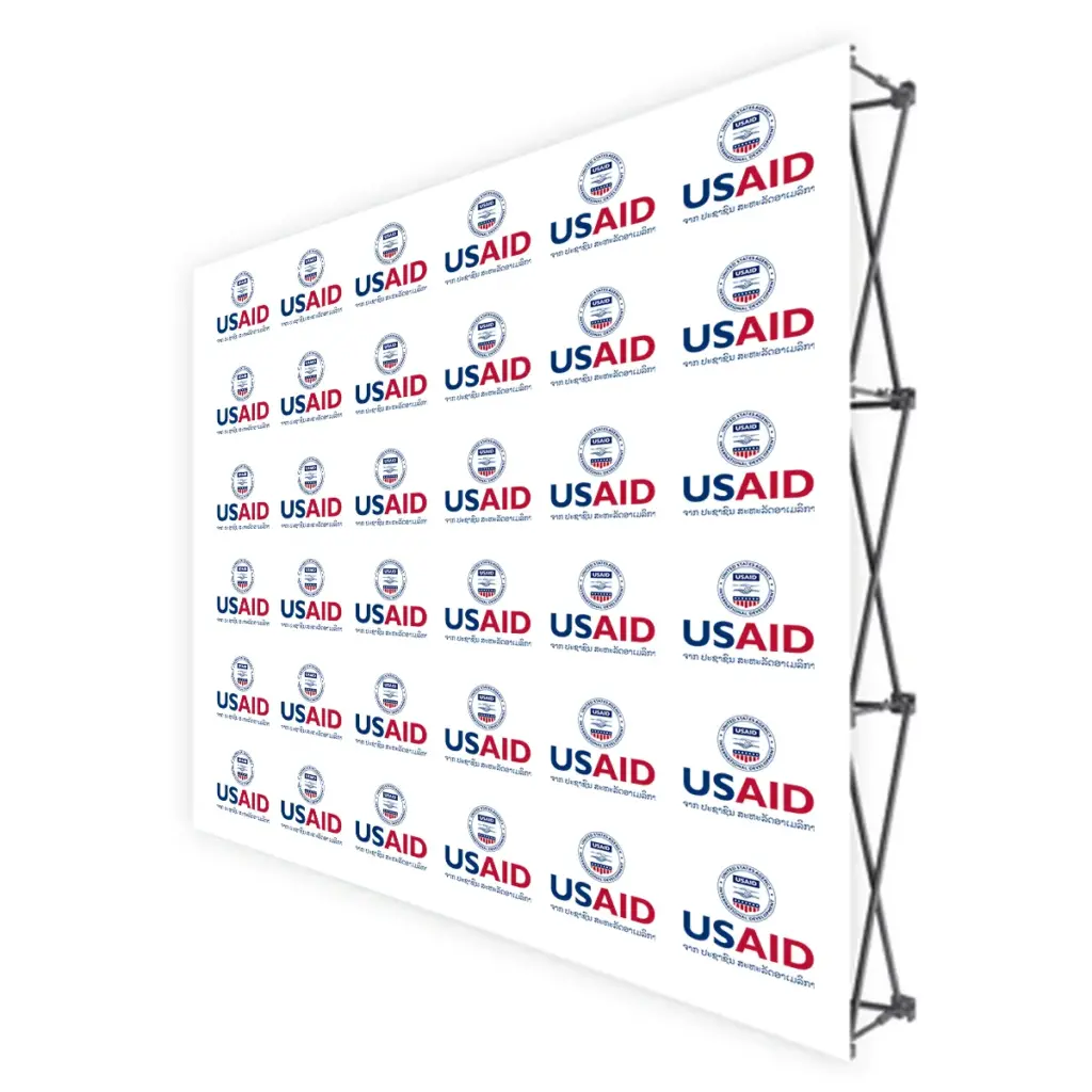 USAID Lao Translated Brandmark Banners & Stickers