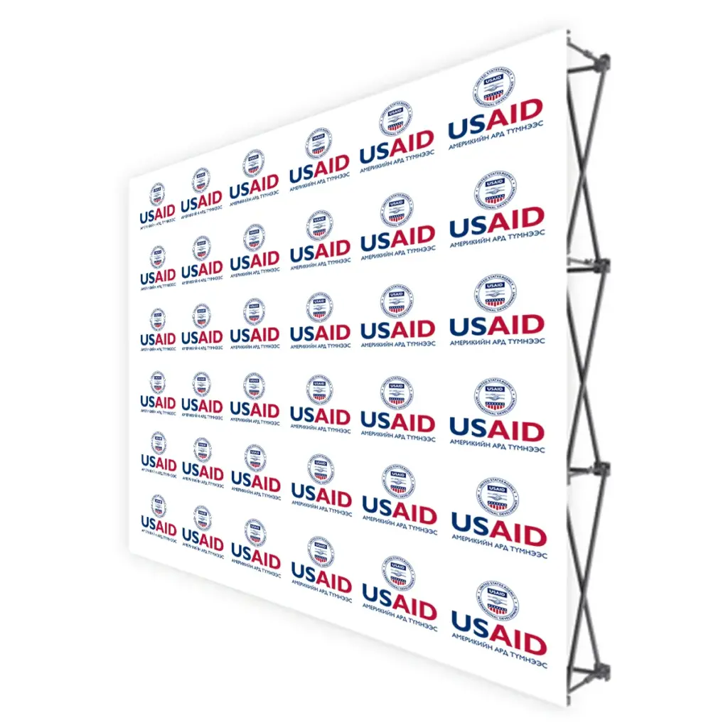 USAID Mongolian Translated Brandmark Banners & Stickers