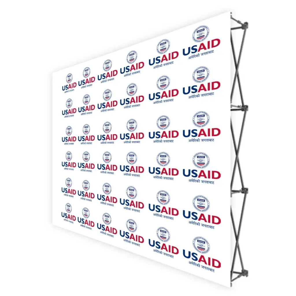 USAID Nepali Translated Brandmark Banners & Stickers