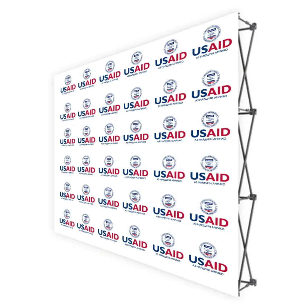 USAID Tajik Translated Brandmark Banners & Stickers