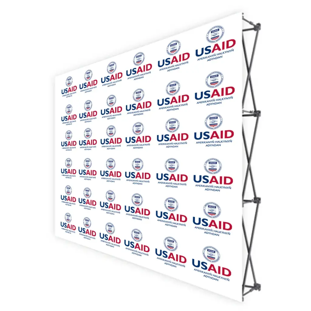 USAID Turkmen Translated Brandmark Banners & Stickers