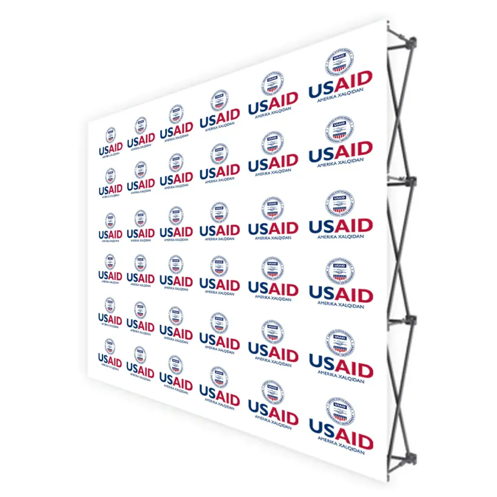 USAID Uzbek Translated Brandmark Banners & Stickers
