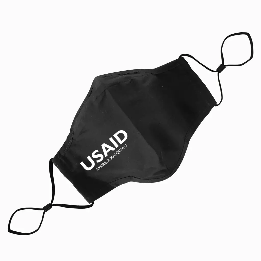 USAID Uzbek - 3 Ply Cotton Fitted Mask