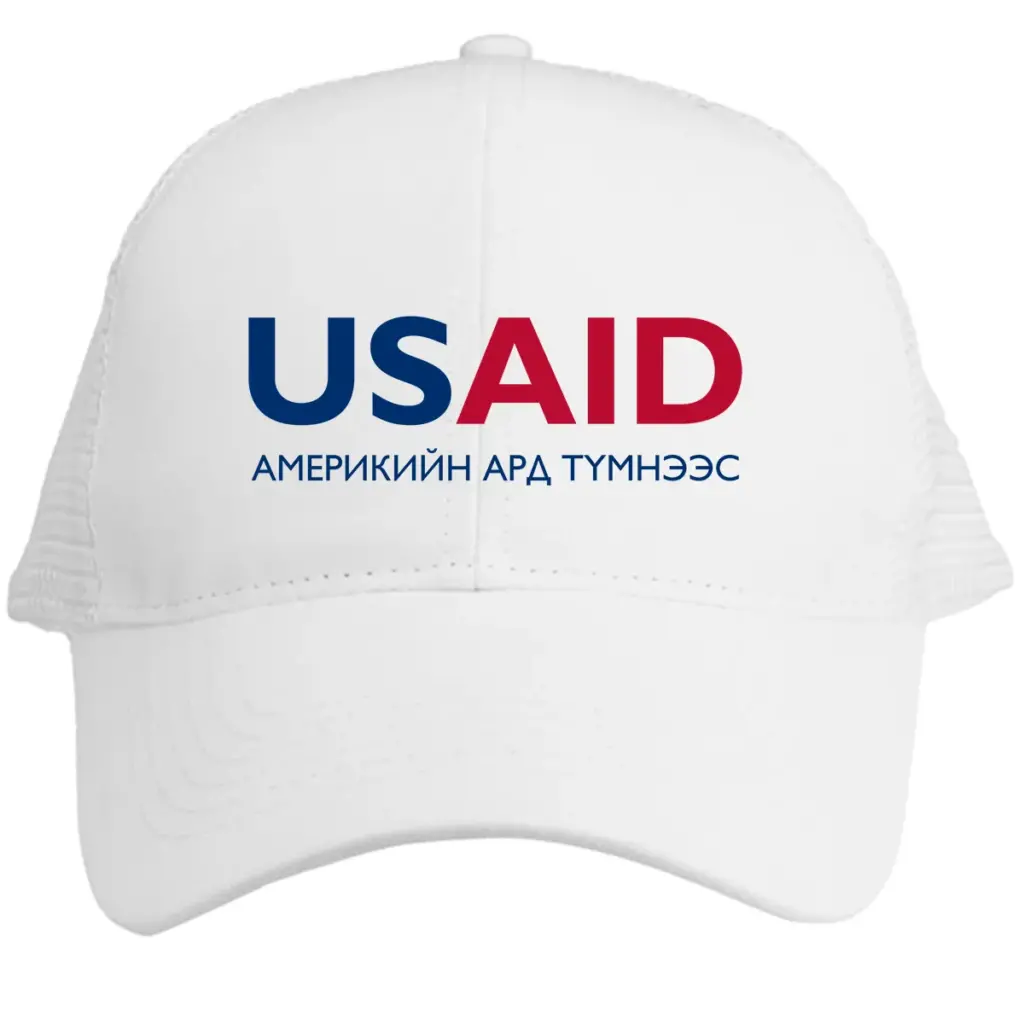 USAID Mongolian - Embroidered Norcross Vintage Trucker Caps (Min 12 pcs)