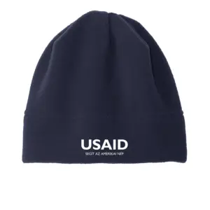 USAID Hun - Embroidered Port Authority R-Tek Stretch Fleece Beanie