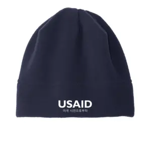 USAID Korean - Embroidered Port Authority R-Tek Stretch Fleece Beanie