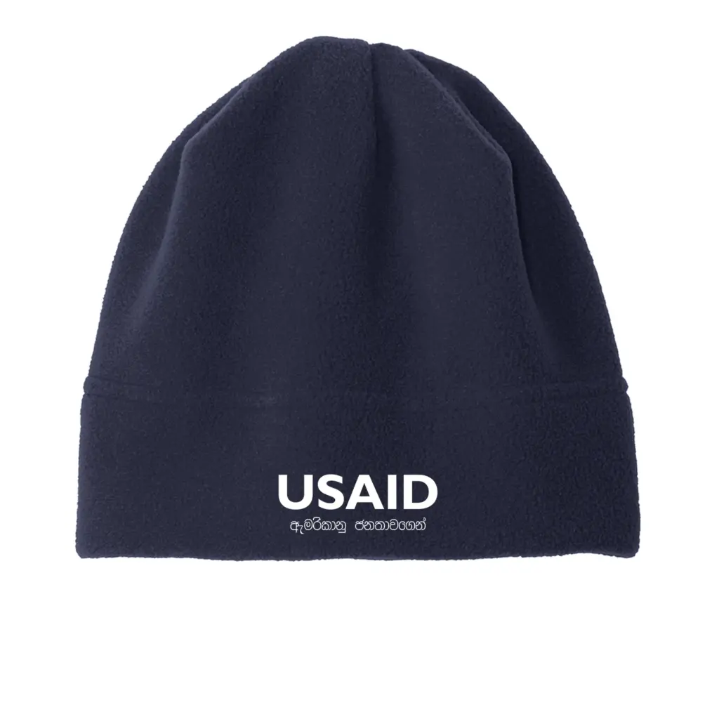 USAID Sinhala - Embroidered Port Authority R-Tek Stretch Fleece Beanie