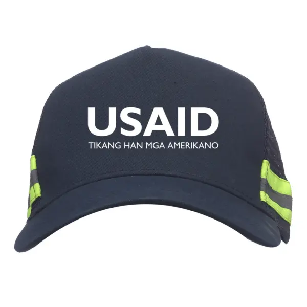 USAID Waray-Waray - Embroidered Structured Safety Reflective Caps (Min 12 pcs)