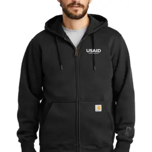 USAID Uzbek - Carhartt Rain Defender Paxton Heavyweight Hooded Zip-Front Sweatshirt