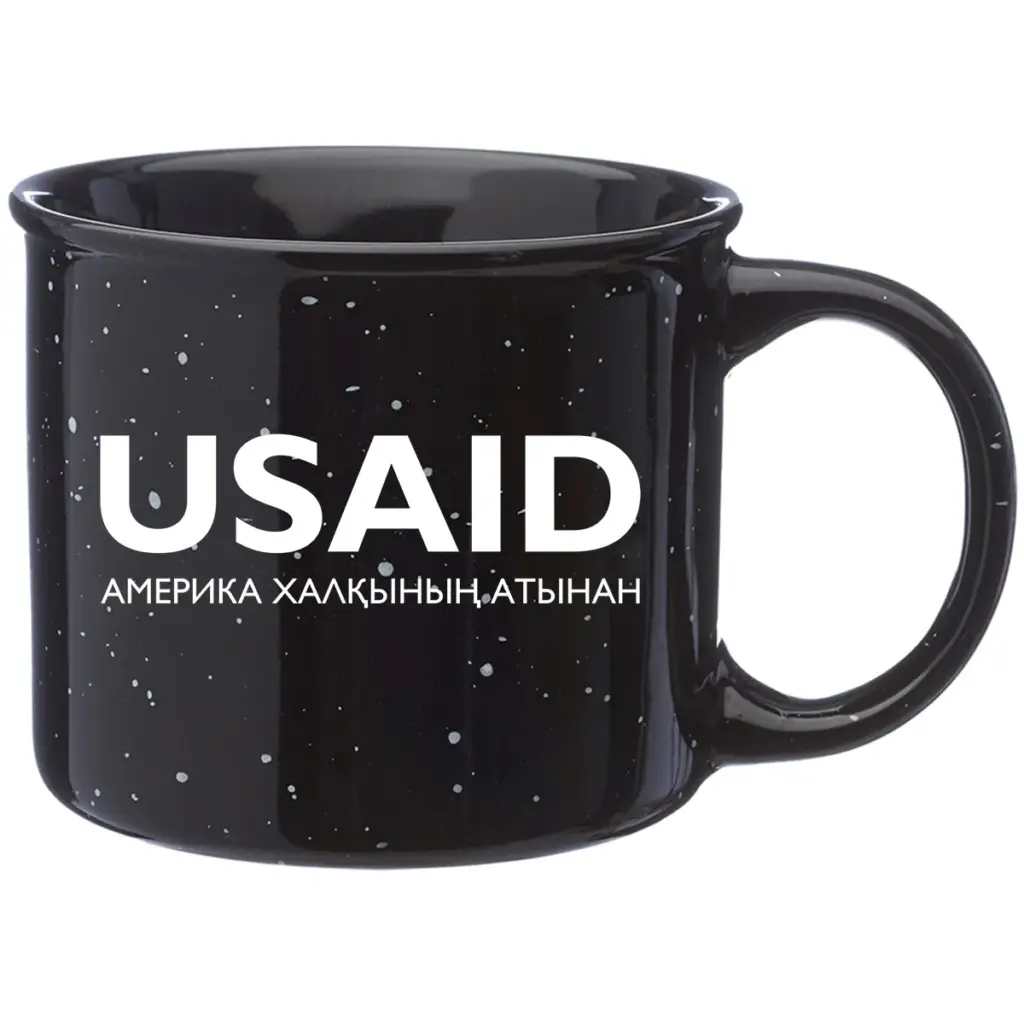 USAID Kazakh - 13 Oz. Ceramic Campfire Coffee Mugs
