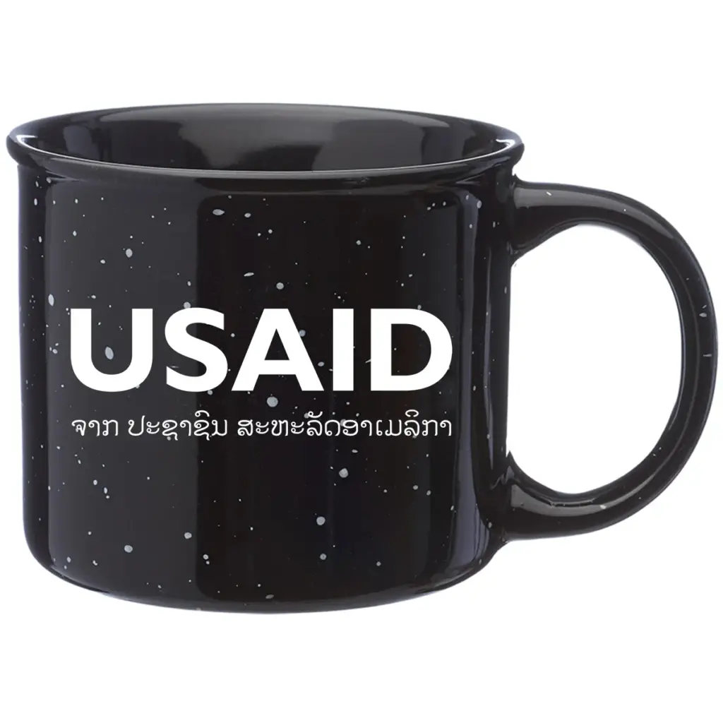 USAID Lao - 13 Oz. Ceramic Campfire Coffee Mugs