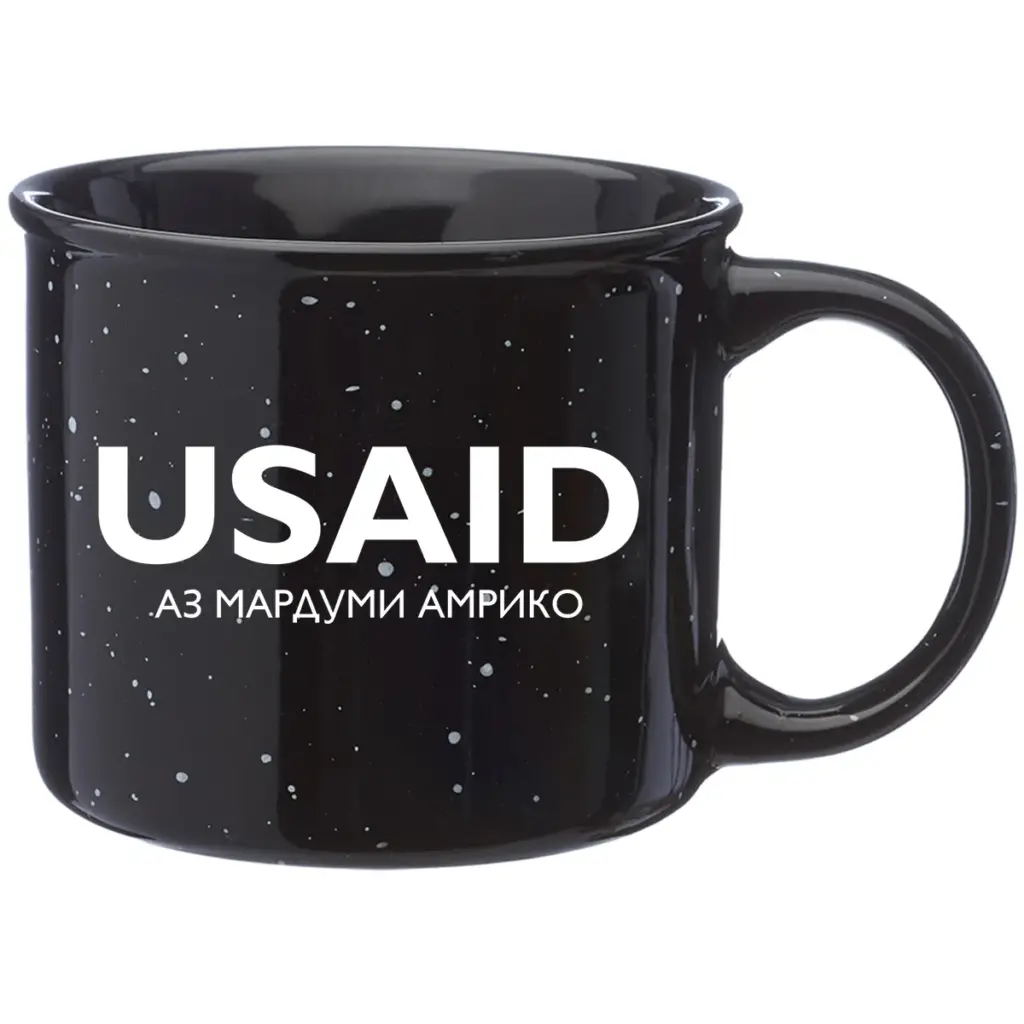 USAID Tajik - 13 Oz. Ceramic Campfire Coffee Mugs