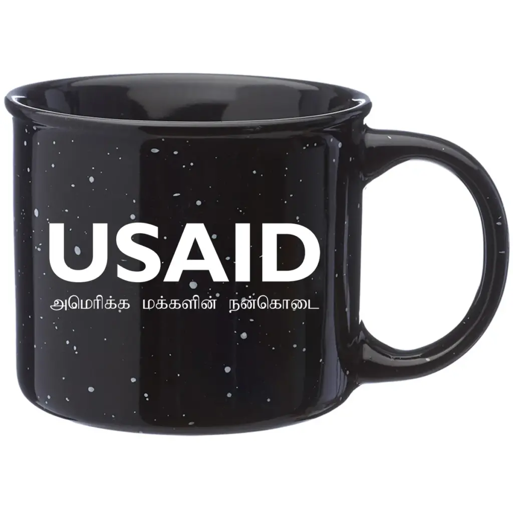 USAID Tamil - 13 Oz. Ceramic Campfire Coffee Mugs