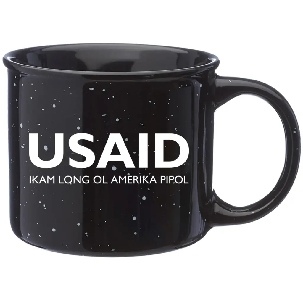USAID Tok Pisin - 13 Oz. Ceramic Campfire Coffee Mugs