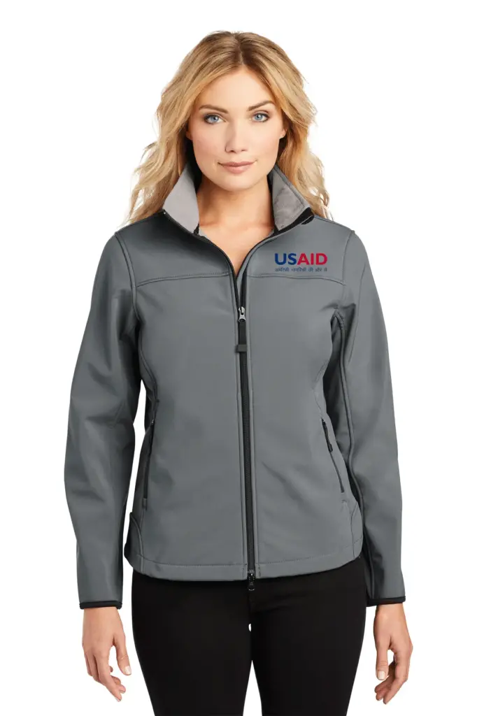 USAID Hindi Port Authority Ladies Glacier Soft Shell Jacket