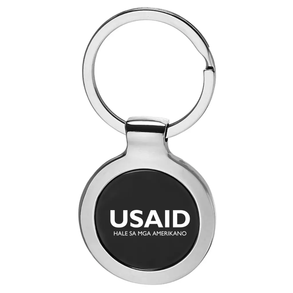USAID Bicolano - Round Two Tone Metal Key Chains