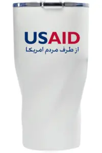 USAID Farsi - Wavey Mavey 20 Oz. Travel Tumblers