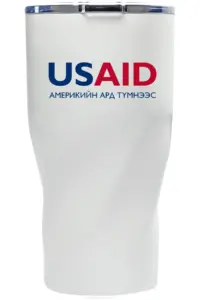 USAID Mongolian - Wavey Mavey 20 Oz. Travel Tumblers