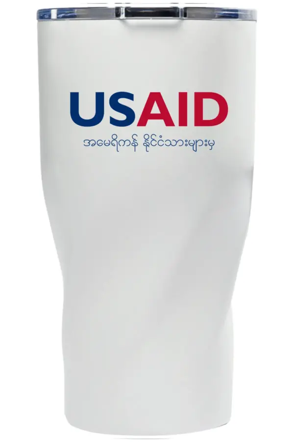 USAID Burmese - Wavey Mavey 20 Oz. Travel Tumblers