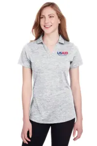 USAID Dari PUMA GOLF Ladies Icon Heather Polo