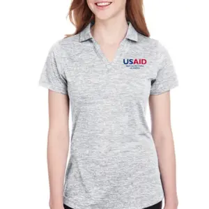 USAID Pijin PUMA GOLF Ladies Icon Heather Polo