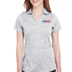 USAID Tamil PUMA GOLF Ladies Icon Heather Polo
