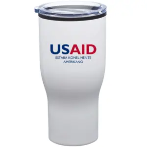 USAID Chavacano - 28 Oz. Challenger Stainless Steel Travel Mugs Tumbler